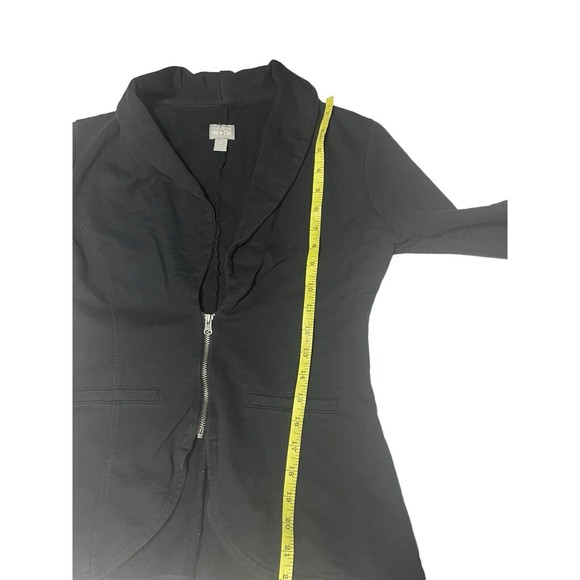 Converse One Star Women's Black Zip Front Blazer Size Small Jacket Coat - Picture 8 of 13